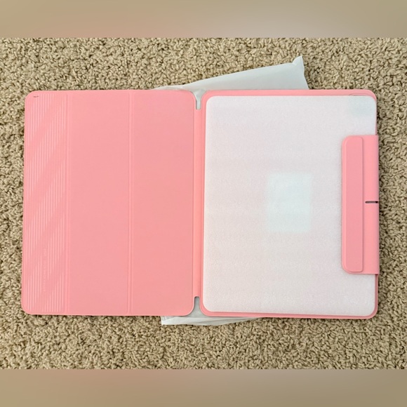 Pink Tablet Cover for iPad Air 13 (2024/2025) and Pro 12.9 (4th, 5th, 6th Gen) - Picture 2 of 5